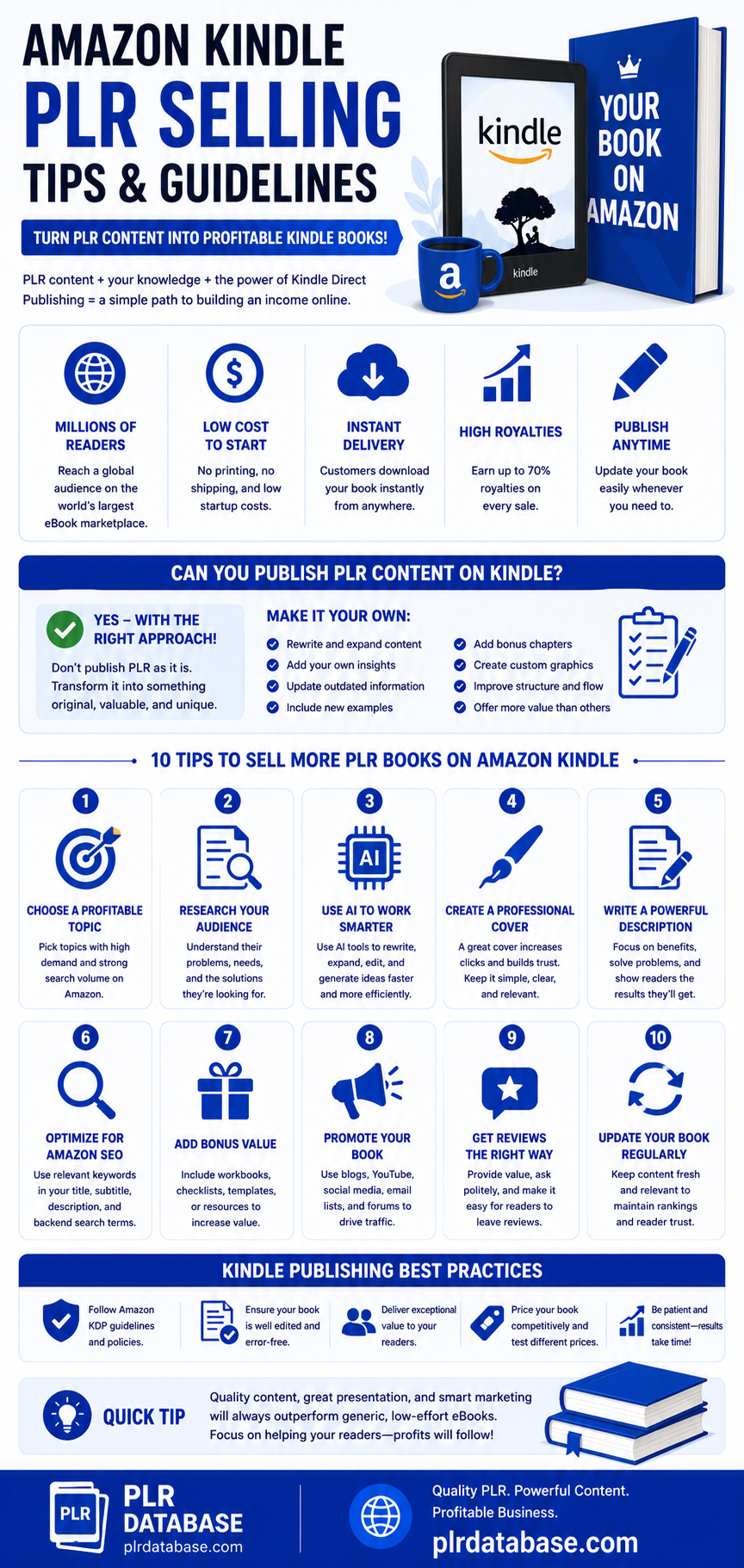 Amazon Kindle PLR Selling Tips and Guidelines Amazon Kindle PLR Selling Tips and Guidelines