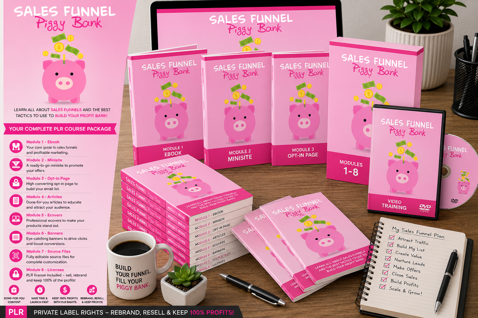 Sales Funnel Piggy Bank