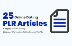 25 Online Dating PLR Articles