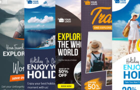 Travel Vertical Ad Templates