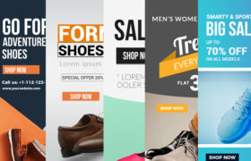Footwear Vertical Ad Templates