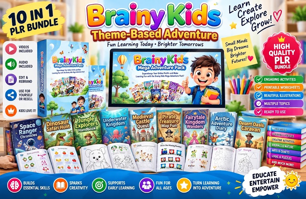 Brainy Kids Mega Adventure Pack – Theme-Based Adventure