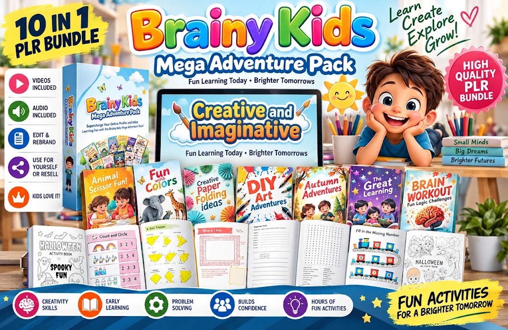 Brainy Kids Mega Adventure Pack – Creative and Imaginative