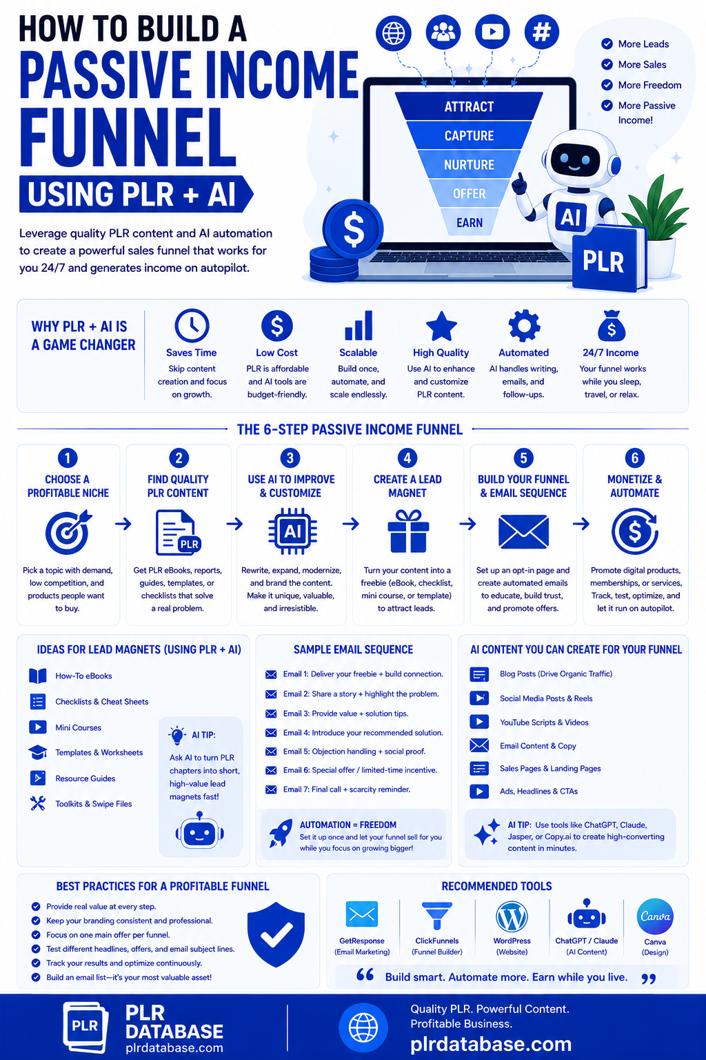 How To Build a Passive Income Funnel Using PLR + AI