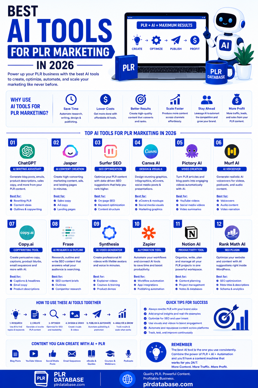 Best AI Tools for PLR Marketing in 2026