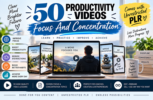 50 Productivity Videos – Focus And Concentration