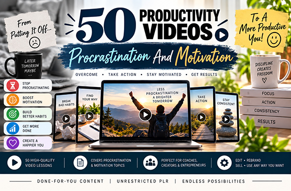 50 Productivity Videos – Procrastination And Motivation